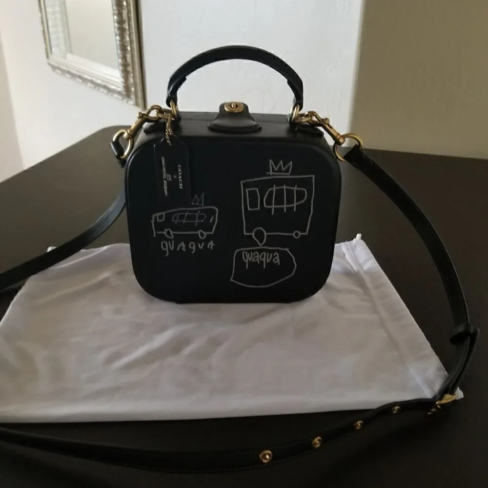 NWOT Coach Jean Michel Basquiat Square Box Bag
